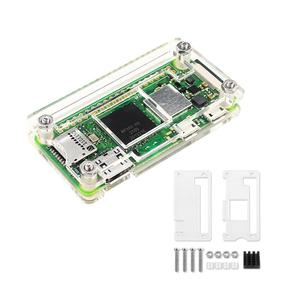 투명 아크릴 케이스 방열판 브라켓 RPI 제로 2W 보드 없음 FAN 1 개