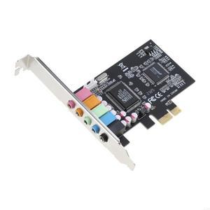 LX0B PCIE 사운드 카드 6 채널 CMI8738 칩 PCI-E 5.1 스테레오 효과 오디오 32/64 비트 7 8