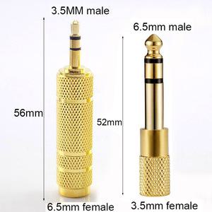 6.5mm 수-3.5mm 암 오디오 어댑터 - 헤드폰 앰프 마이크 스피커용 스테레오 잭 변환기 E4