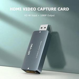 4K 비디오 캡처 카드 USB2.0 PS4 게임 캠코더 카메라 녹화 라이브 스트리밍 해당 Hdmi 그래버 레코드 박스