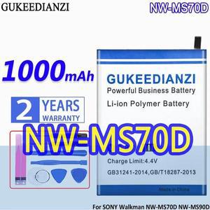 대용량 배터리 호환 소니 워크맨 NW-MS70D NW-MS90D NH-6WM-NW1 플레이어 디지털 1000mAh