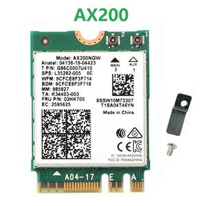 AX200 M.2 Bluetooth 5.2 2.4G/5Ghz 802.11ac/ax AX200NGW Wi-Fi 어댑터 안테나 와이파이 원격 제어 6 듀얼