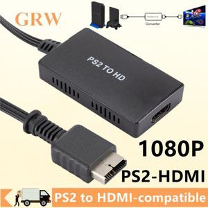 1080P PS2-HDMI 호환 변환기 480i/480p/576i 오디오 비디오 어댑터 케이블은 PC PS2 디스플레이 모드를 지