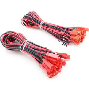 20개 세트 100mm 150mm 200mm JST 수 암 커넥터 플러그 RC Lipo 배터리 차량 보트 드론 비행기 10 쌍