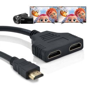 1 입력 2 호환 분배기 케이블 HD 1080P 비디오 스위처 어댑터 X-box PS3/4 DVD HDTV PC 노트북 TV출력 포트