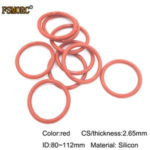 식품 등급 씰 개스킷 ID 80 82.5 85 87.5 90 92.5 95 97.5 100 103 106 109 두께 112mm x 2.65mm 흰색 및