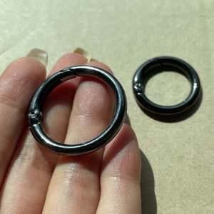 열쇠고리 오링 키링부자재 흑니켈 40mm
