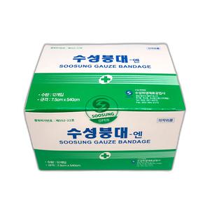 수성 붕대 엔 7.5X540 3인치 12롤입 1통 멸균거즈 압박붕대 탄력붕대 성형 수술