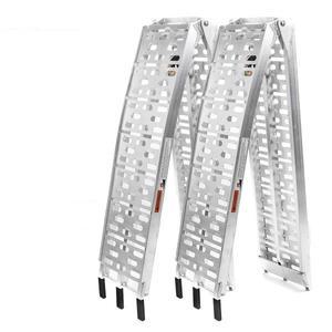 알루미늄 접이식 적재 램프 키트 트레일러 픽업 트럭 자동차 뒷문 ATV 바이크 오토바이 잔디 1PC