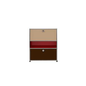 [롯데백화점]유에스엠 [USM 공식수입원] USM Haller Storage 1x3 (Beige/Ruby Red/Brown)