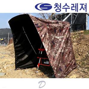 [청수레져]청수레져 낚시용품 이글루9 민물낚시텐트 의자거치형 난로텐트
