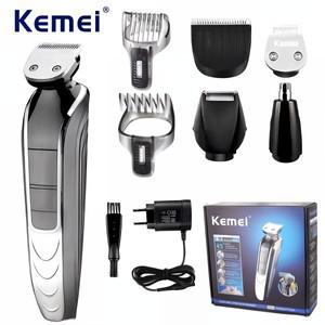Kemei KM-1832 충전식 전기 헤어 클리퍼 면도기 코 바디 5 in 1