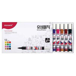 모나미)유성매직 12색세트(2.0mm)