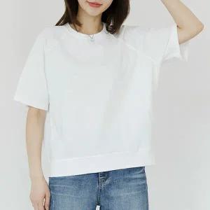 (~88size)리브네절개반팔티셔츠 TBE3016_YC