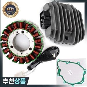 오토바이 마그네틱 고정자 코일 정류기 가스켓  야마하 FZ6 2004-2009 2005