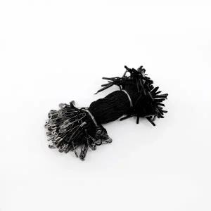 KP 옷핀 실고리(블랙핀 블랙끈) 약100개 택끈 택고리 상표 라벨 택핀