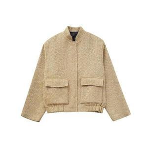 여성자켓 가을 하이넥 봄버자켓 캐주얼 간절기재킷 OOTD3