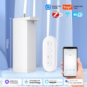 전동 커튼 세대 Tuya Wifi Zigbee 스마트 전기 모터 15mm 지원 APP 제어 Yandex Alice Alexa Google