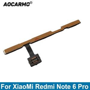 XiaoMi Redmi Note 6 Pro 전원 켜기/끄기 볼륨 높이기/아래로 버튼 플렉스 케이블 교체 부품용 Aocarmo