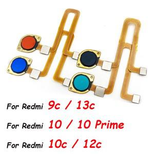 Xiaomi Redmi 9C 10 Prime 12c 13c 지문 센서 용 스캐너 홈 리턴 키 메뉴 버튼 플렉스 리본 케이블