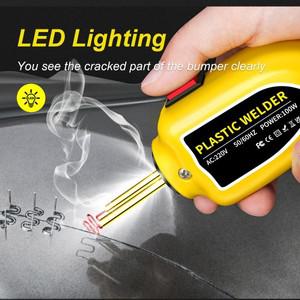 100W 플라스틱 용접 기계 총 200pcs 핫 스테이플러 범퍼 수리 키트 자동차 도구에 대한 납땜 인두