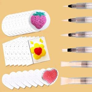 3D 드로잉 매직 캔버스 스펀지, 워터 브러시 포함, DIY 어린이 페인팅 페이퍼, 3D 아트 드로잉 페이퍼, 30