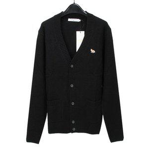 [메종키츠네]남성 베이비 폭스 패치 COSY 가디건 HM00501KT1006 P199 BLACK [MAC257bk]