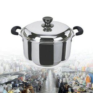 고품질 솥냄비 양동이 육수통 IH인덕션겸용 스텐 곰솥 32cm 스텐들통 업소용냄비 업소용육수통 (WFHOEVK)