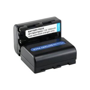호환 카메라 NP-FM30 DSLR-A100 A100 시리즈 DCR-PC101 FM55H NP-FM50 배터리 2200mAh NP-FM51 충전식 NP-FM55H