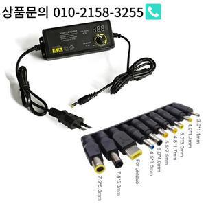 다양한 전압 조절 어댑터 공급 장치 디스플레이 화면 DC 멀티 플러그 220V to 3V 72W