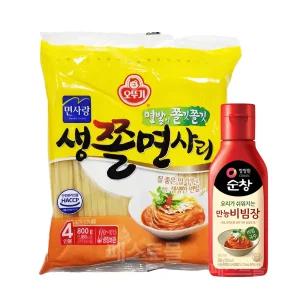 오뚜기 면사랑 생쫄면사리 800g + 만능비빔장 300g 세트