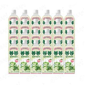 봉봉 알로에큐브 복숭아 500ml 24개