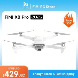 FIMI X8 Pro 2025 드론 1/1.3인치 48Mp CMOS 4K 60fps 5.0 Roklink 20km 범위 3축 짐벌 GPS AI 슈퍼 나이트