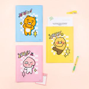 카카오프렌즈 세이치즈 2포켓 클리어 화일 A4 홀더 파일 L홀더 엘자 L자