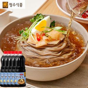 청수 냉면 육수 원액 1.8리터 5개 동치미육수 진하고 시원한 깊은 국물 업소용 식당 식자재