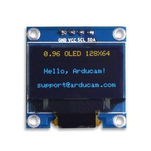 UCTRONIC 0.96인치 OLED 모듈 12864 128x64 옐로우 블루 SSD 1306 드라이버 I2C 직렬 자발광 디스플레이 보드 아두이노 라즈베리 파이 피코용