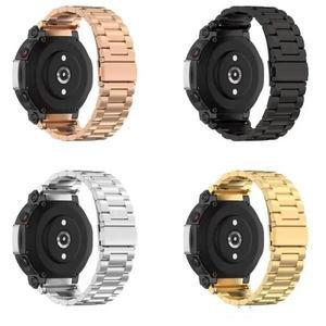 Amazfit T Rex 2 용 스테인레스 스틸 밴드 Xiaomi Huami 스트랩 스마트 시계 교체 가능한 금속 팔찌