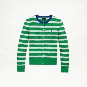 폴로 랄프 로렌 공식브랜드관 키즈 여아 716세 스트라이프 미니 케이블 코튼 카디건CWPOSWEG6820511300 113