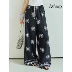 [하프클럽/에이샵]에스닉 수술끈 밴딩 슬랙스_ASPT088M25