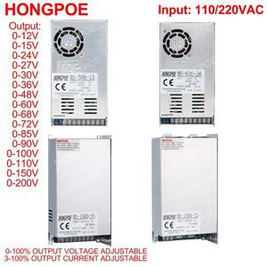 KC SMPS 0-12V 15V 24V 36V 48V 60V 72V 85V 90V 110V 200V 110/220V500W 600W 1000W 가변 전원 공급 장치