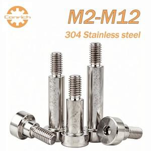 육각 소켓 캡 헤드 롤러 베어링 숄더 나사 재료 알렌 볼트 M2 M3 M4 M6 M8 M10 304 스테인리스 스틸