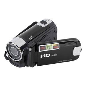 유니르 비디오 카메라 캠코더 디지털 레코더 풀 HD 4K 30FPS 48MP 2.7인치 16X 줌 브이로그 레코더, USB 케이블(블랙) 포함