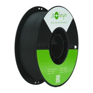 SOLEYIN 울트라 PLA 필라멘트 1 75mm 3D 프린터 고속 30-600mm/s 치수 정확도 /- 0 02mm, 1kg 스풀 2 2파운드 , 대부분의 FDM 매트 플라크-블랙 장착
