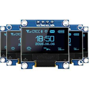 아두이노 라즈베리 파이 ESP32 호환 발광 OLED 스크린 보드 OLED 디스플레이 모듈 128x64 픽셀 I2C SSD1306