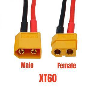 전선연결커넥터 전기선 단자 XT60 암수 콘센트 배터리 커넥터 수 어댑터 14AWG 실리콘 와이어