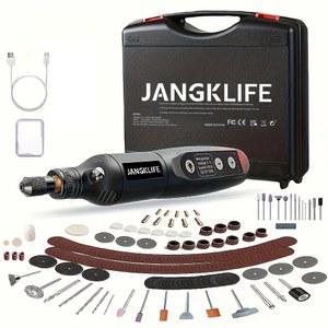 JANGKLIFE USB 무선 쥬얼리 조각 키트 드릴 도구 미니 목공 호환 DIY 로타리 유리 금속