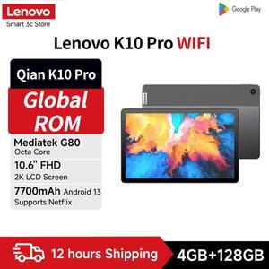 글로벌 펌웨어 Lenovo Tablet Qitian Pad K10 Pro 10.6 인치 Mediatek G80 60Hz 2000*1200 해상도 7700mAh