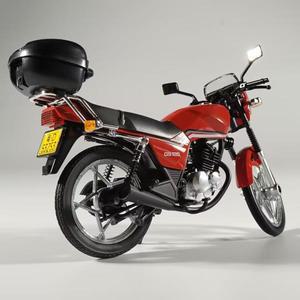 1:12 SUZUKI GS125 킹 클래식 오토바이 합금 다이캐스트 모델 사운드 및 시뮬레이션 취미 컬렉션 Retro Sen