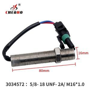 마그네틱 픽업 MPU 3034572 속도 센서 80mm 디젤 발전기 부품 M16 스레드 RPM 젠셋 옴 스테인레스