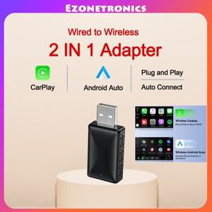 유선-무선 카플레이 안드로이드 자동 어댑터 USB 플매트 카펫 러그 앤 OEM 스테레오용 2in1